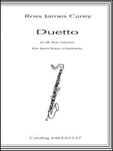 Duetto in B-flat minor Bass Clarinet Duet cover